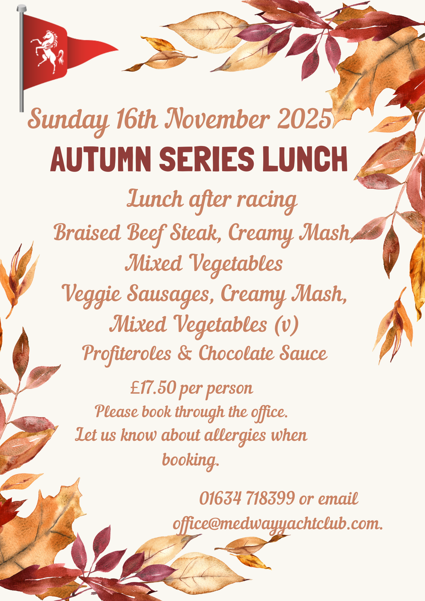 Burgundy Artsy Closed Flyer